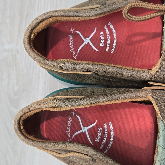 Twisted X Women Loafers with Textured Design Moc Flats Shoes Sz 9M - Picture 4 of 11